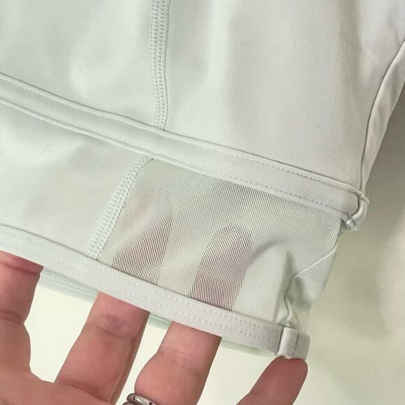 Le Ore Sky Blue Mesh Cropped Yoga Bra Top Large Activewear Athleisure #FF - Picture 4 of 6